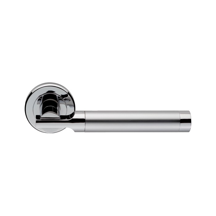 Azul Lever Door Handle on Round Rose